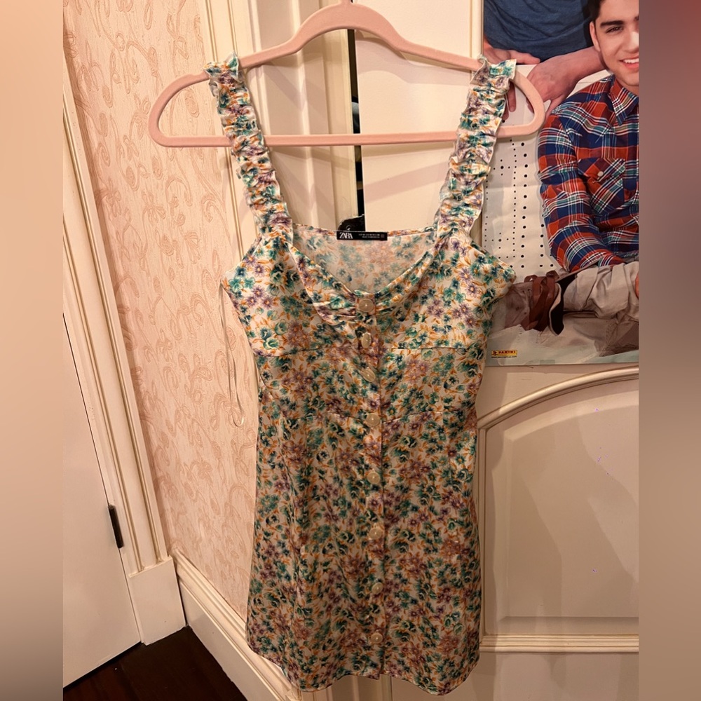 ZARA - FLORAL PRINT SUMMER DRESS